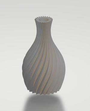 decorative spiral plant vase