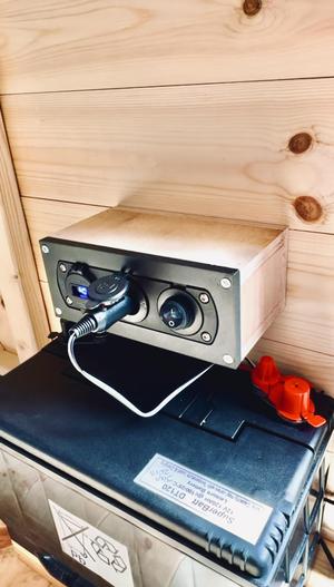 Editable Adaptor plate for 12V Car Lighter Socket & 2 USB Charger Voltmeter Switch Panel