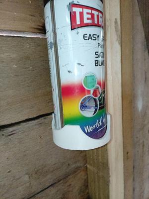 Paint can wall storage system