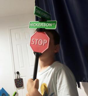 Stop sign and Connector