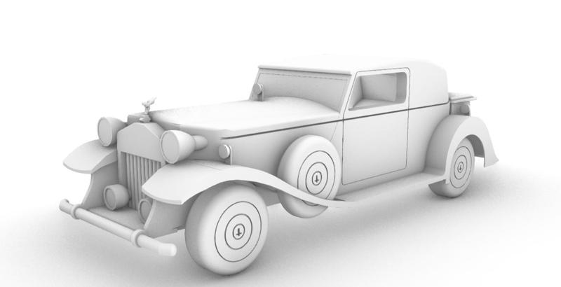 Rolls Royce Phantom style toy 3d model
