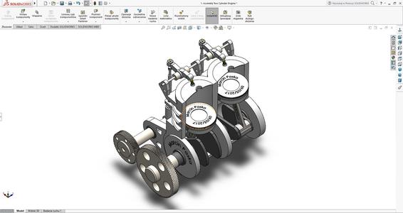 Two cylinder enginee