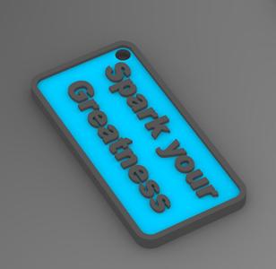 3D Quote Keychain - 9