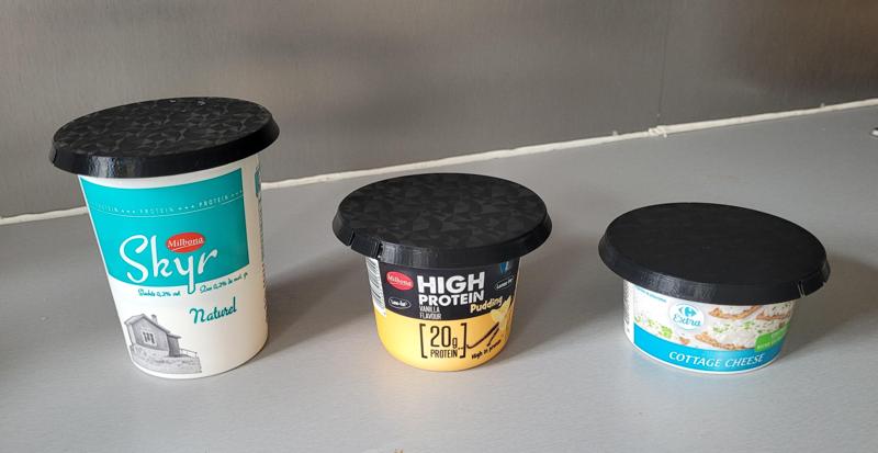 PLA 95mm Lid For Yoghurt, Puddings and Others