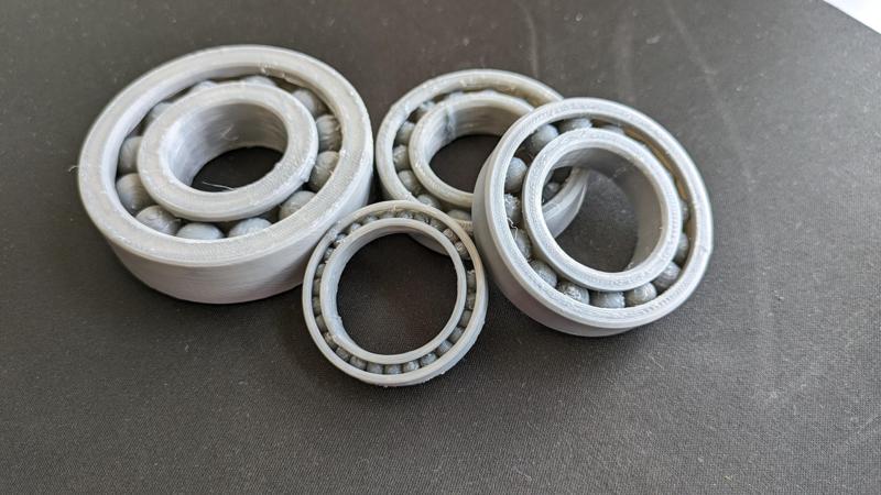 Parametric Ball Bearings (Print in Place)