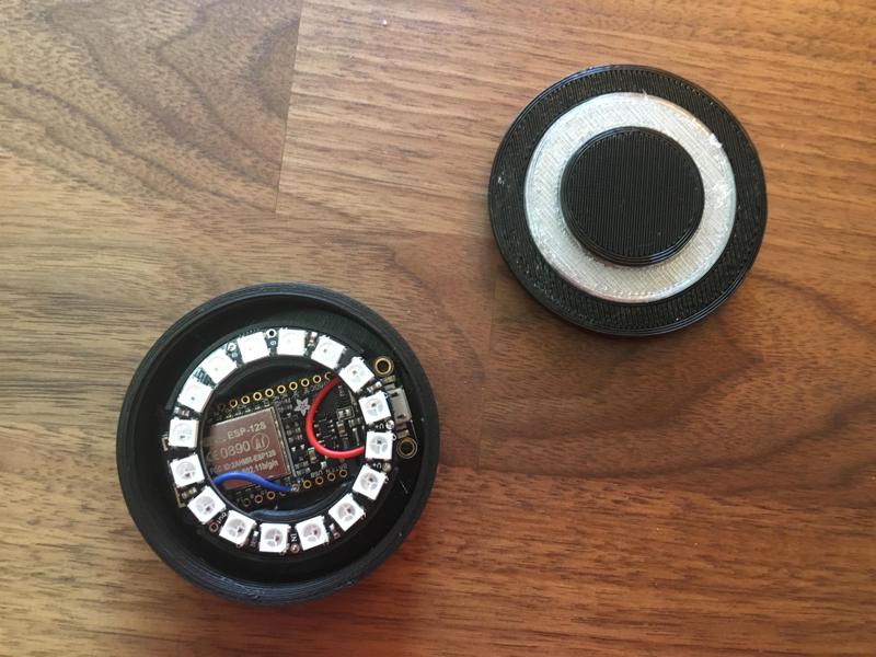 Neo Pixel and Feather Enclosure