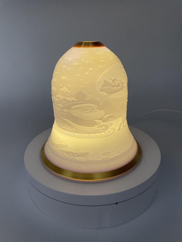 Bell with Christmas motif (litho)