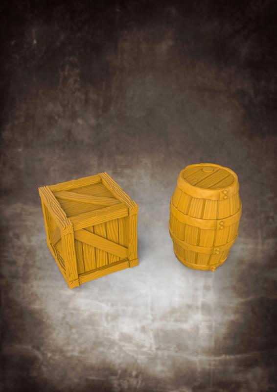Barrel and Crate