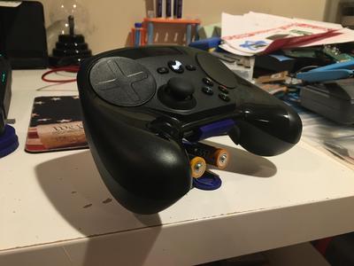 Valve Steam controller stand w/ battery holders