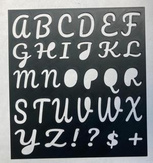 Alphabet Upper AND Lower Stencil