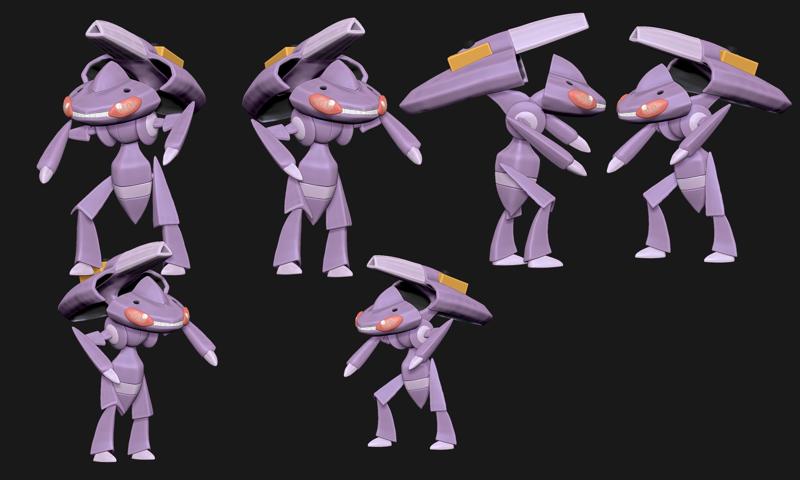 Pokemon - Genesect(with cuts and as a whole)