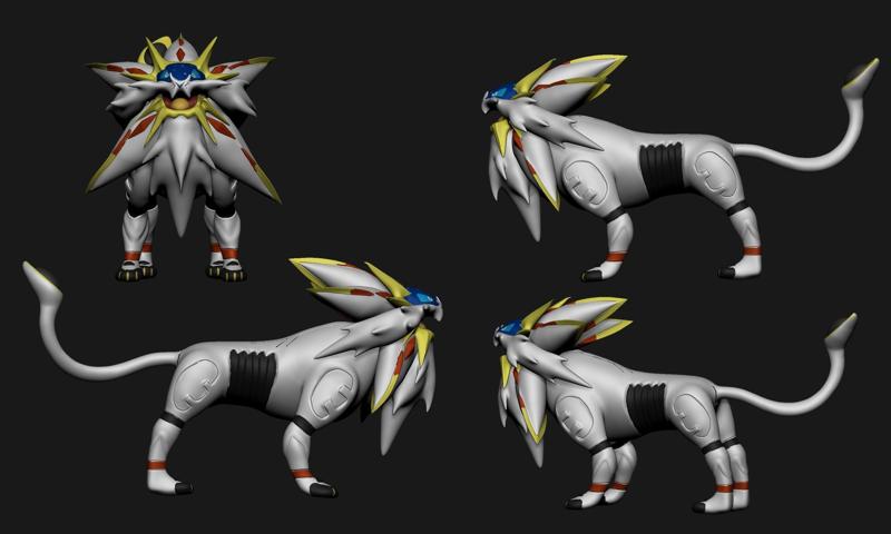 Pokemon - Solgaleo(with cuts and as a whole)
