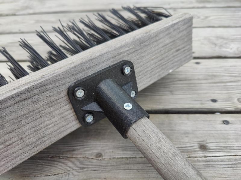 Broomstick connection reinforcement