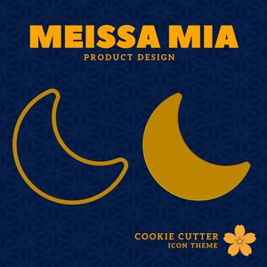 Moon Cookie Cutter – Digital 3D Print File for Magical & Celestial Baking
