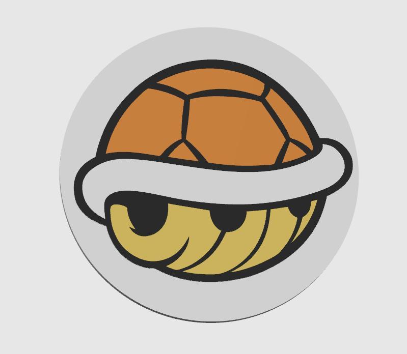 Coaster Turtle Mario