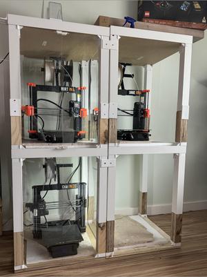 Ikea Lack Modular & Scalable Enclosure -With Room for Spools- DIY Print Farm