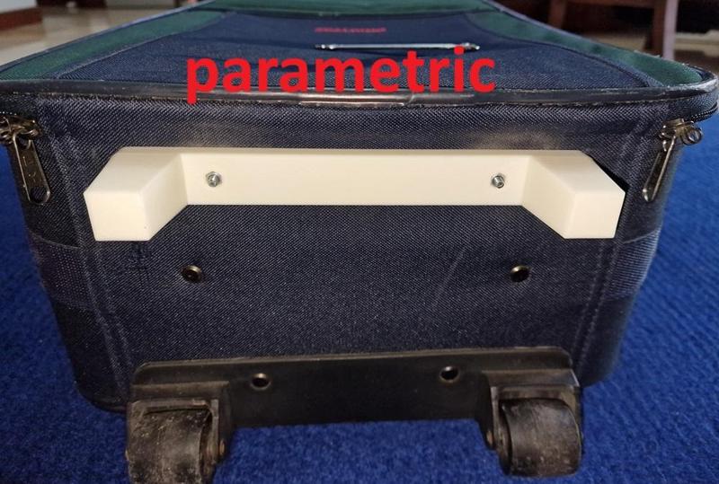 Parametric Suitcase Replacement Feet - Designed in Fusion 360