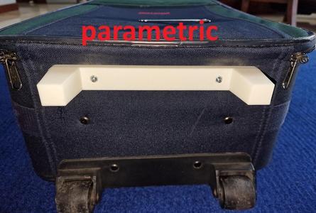 Parametric Suitcase Replacement Feet - Designed in Fusion 360