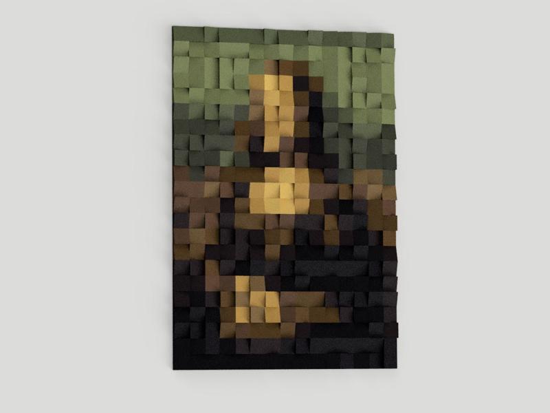 Harmonix Mosaic Acoustic Diffuser Short - Wall Art