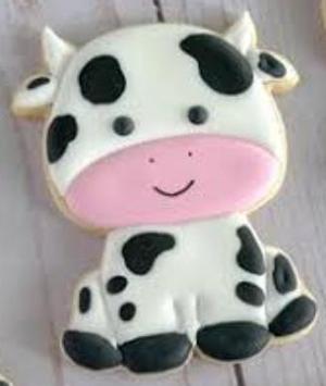 Cookie cutter: Cow with marker / Vaca con marcador