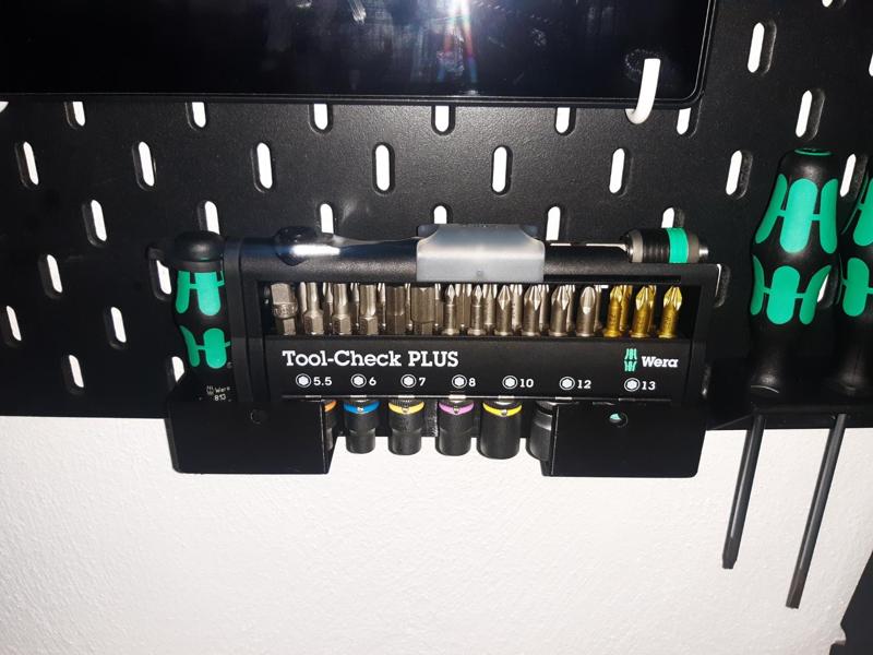 Wera Tool-Check PLUS Ikea Skadis holder T-Nut