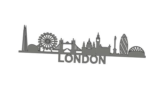 Shilouette of London