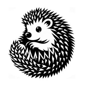 Hedgehog: Coaster, wall art, keychain