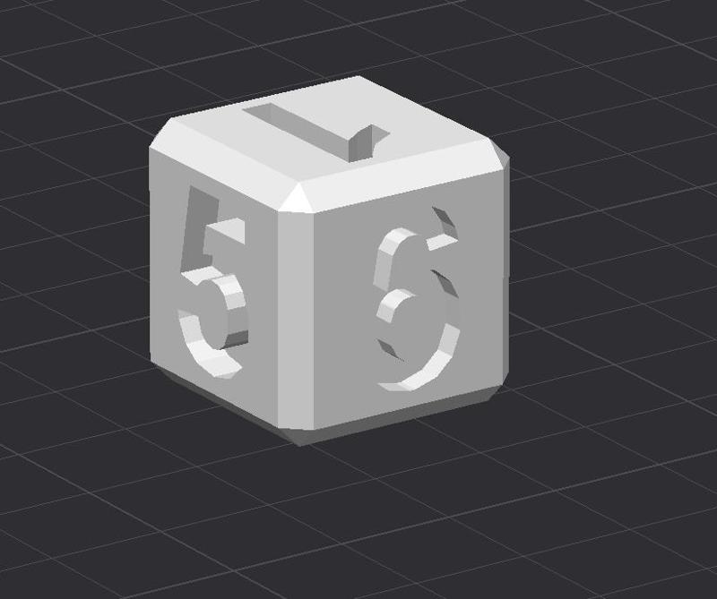 Six Sided Dice Big Text