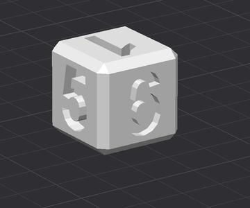 Six Sided Dice Big Text