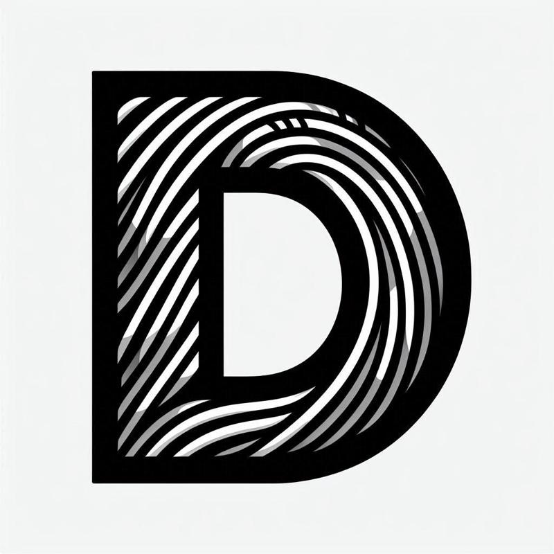 Stencil: Letter D (version 1)