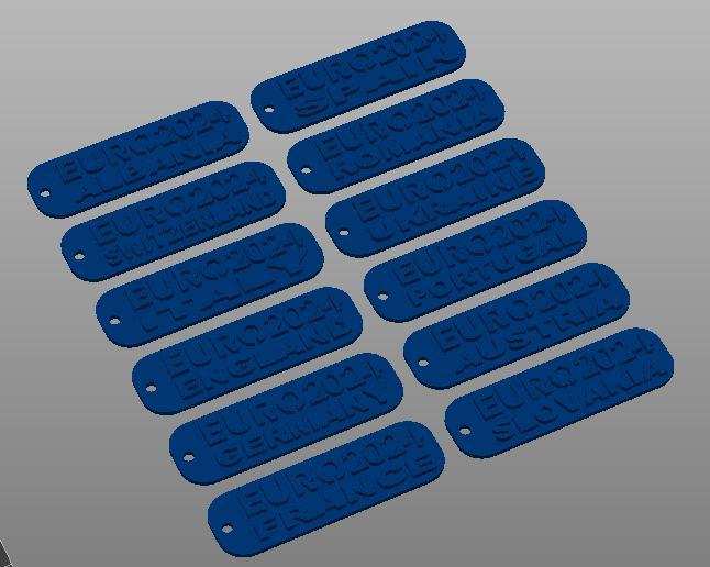 EURO 2024 Keychains / Llaveros EURO 2024