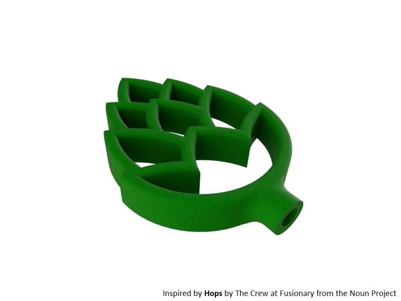 Hops Tap Handle (3/8"-16 Thread)