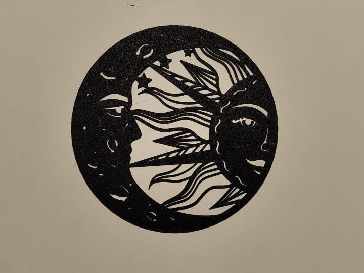 moon and sun wall art