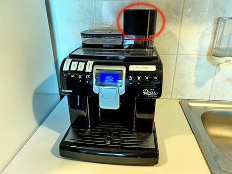 Saeco stackable coffee bean tray extender