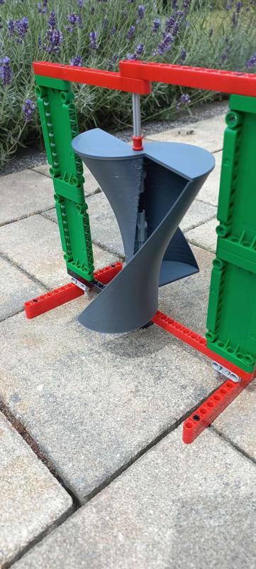 Vertical Axis Wind Turbine - LEGO Compatible (Savonius)