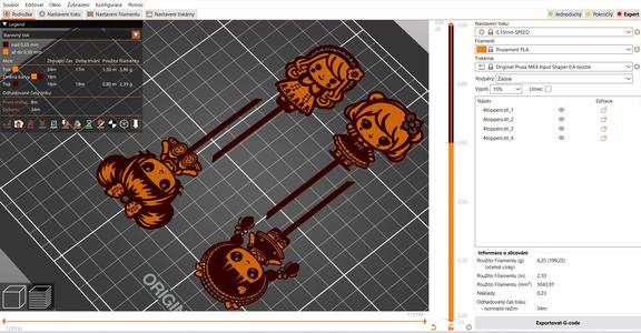 cake toppers: Four dolls 1 (two colours)