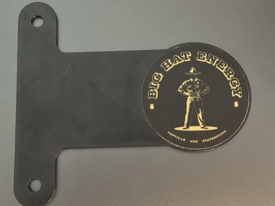License Plate Sticker Holder 78mm
