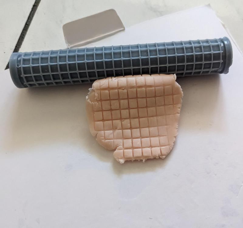 Texture Rolling Pin - Diamond Corner Tile Pattern