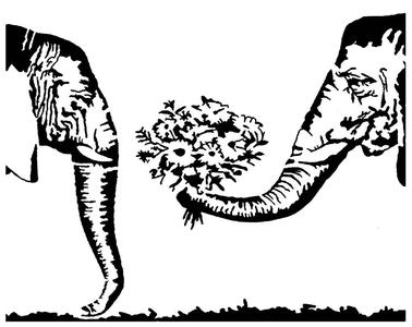 Elephant stencil 4