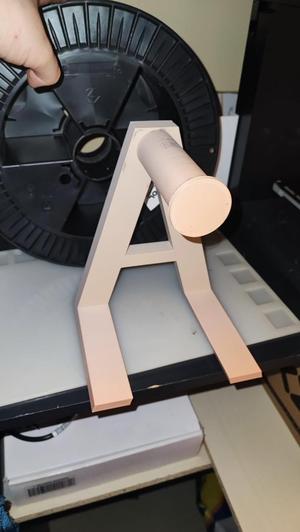 Filament holder for big spools (2kg +)