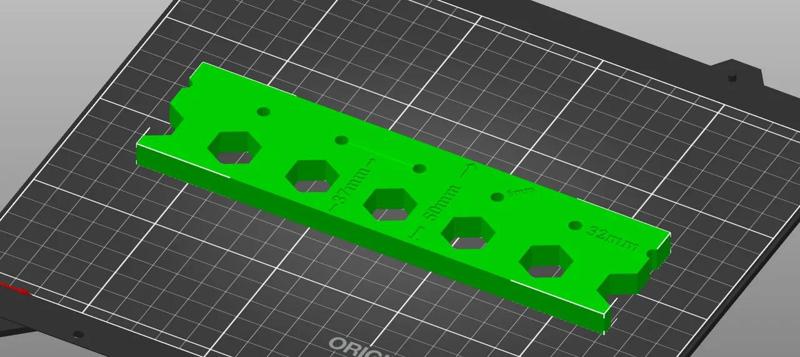 Regalträger Bohrschablone   