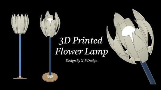 3D Printed Flower Lamp