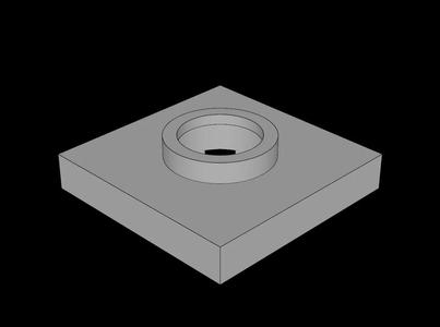 Lego Compatible (27448.dat) Turntable Flat Base  2 x  2   