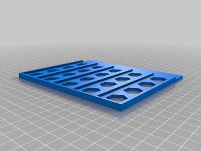 Miniature Storage Tray for 28mm minis - Blood Bowl, etc.
