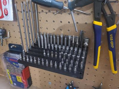 102 Hex Bit Holder For Pegboard