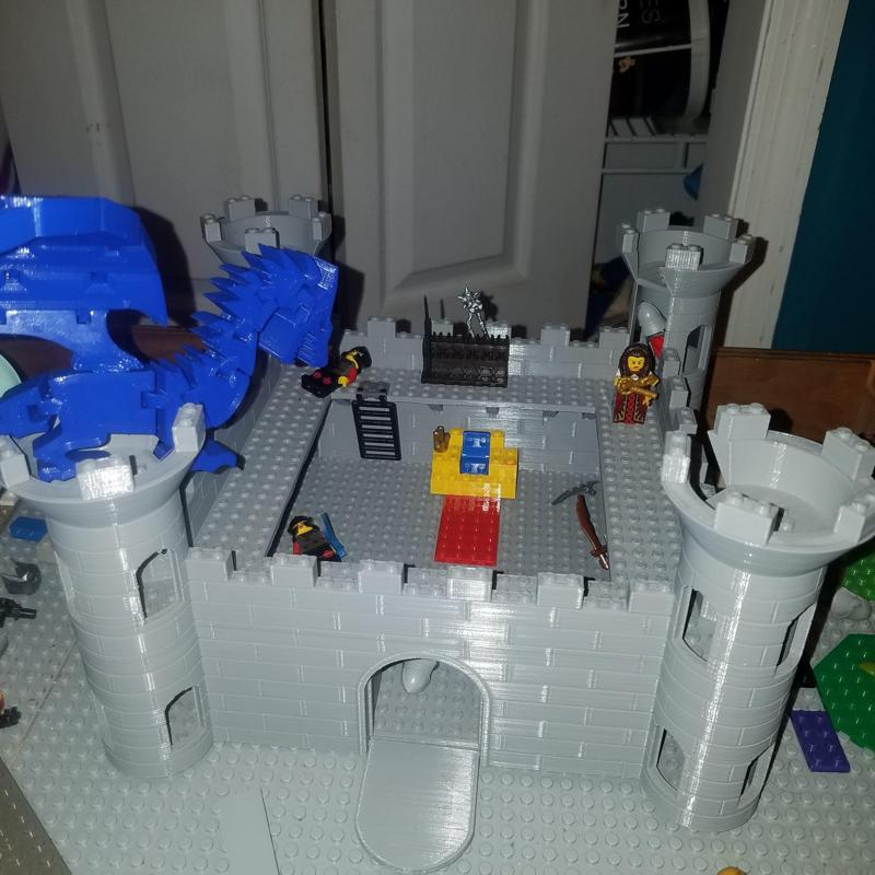 Castle for interlocking brick figures