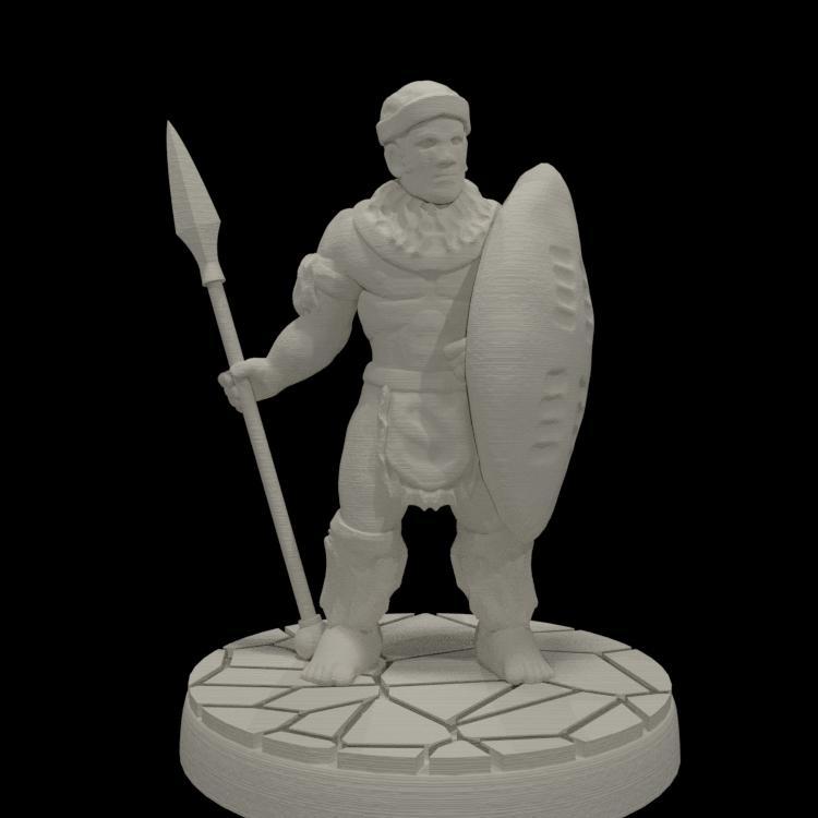 Zulu Warrior (15mm scale)