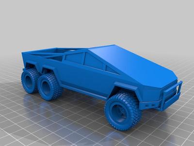 Tesla Cyber truck 6 wheeler