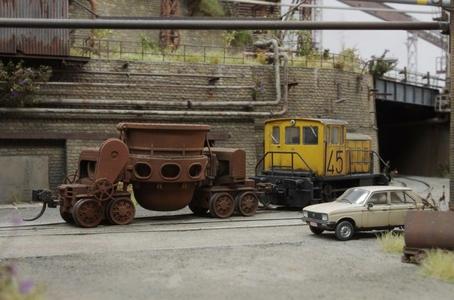 Junkerath ARBED slag ladle car 1:87