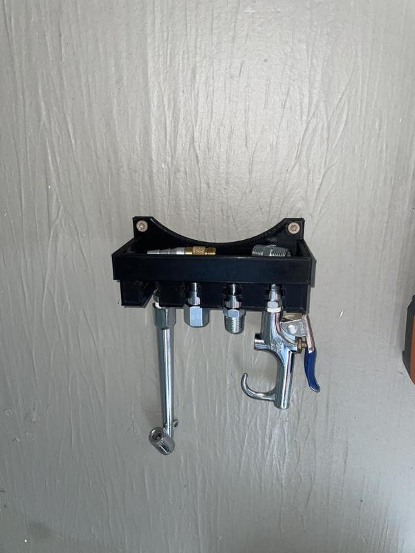 Air compressor tool hub w/ tray